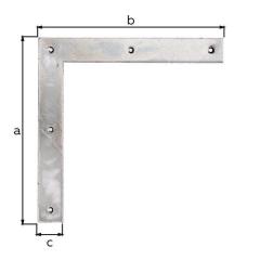 Tor-Winkel B.40mm L.300x300mm STA galv.verz.d.pass.GAH | 2 Stück