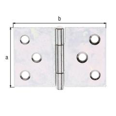Scharnier H.40mm B.58mm S.0,9mm STA sdmverz.breit GAH | 20 Stück