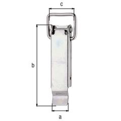 Kistenverschluss H.94mm B.24mm STA roh galv.verz.d.pass.GAH | 25 Stück