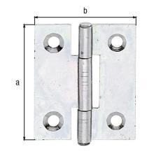 Scharnier H.51mm B.30mm S.0,75mm STA sdmverz.schmal GAH | 20 Stück
