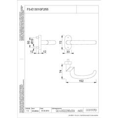 Feuerschutzdrückerlochteil San Fran.FS-E1301GF2/55 VA F69 VA ma / F69