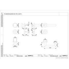 FS-Garnitur Rotterdam FS-58/42H/42HS/1401 Alu.F1 K/D TS 45-65mm PZ DIN L/R HOPPE