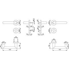 FS-Garnitur Rotterdam FS-1401/42H/42HS Alu.F1 D/D TS 45-65mm PZ rd.