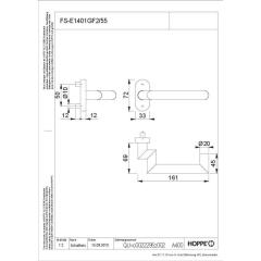 Feuerschutzdrückerlochteil Rotterdam FS-E1401GF2/55 VA F69 VA ma / F69