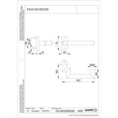 Feuerschutzdrückerlochteil Rotterdam FS-E1401GF2/55 VA F69 VA ma / F69