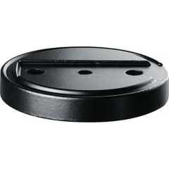 Türstopperunterlage 3699 GP D.70mm H.10mm Silik.schwarz Dübelmontage TECWERK