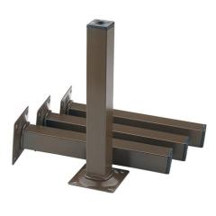 Möbelfuß verchr.25x25mm H.150mm Platte 4 St./Set ALFER ELEMENT SYSTEM | 4 Stück