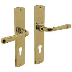 Langschildschildgarnitur Helena Zamak F3 MS PZ 72mm DIN L/R INTERSTEEL