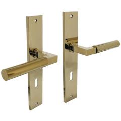 Langschildschildgarnitur Baustil Alu.F3 MS BB 72mm DIN L/R INTERSTEEL