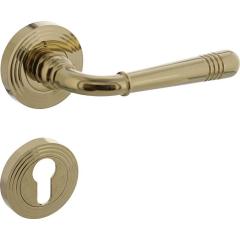 Rosetten-Drückergarnitur Helena Zamak F3 MS PZ