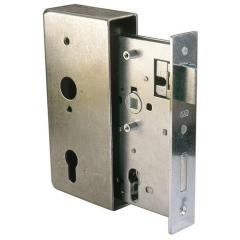 Schlosskasten DIN L/R Maß A185xB90xC55xE34mm Dornm.55mm GAH