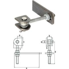 Verstellbares Torband 190x33x80x150x34x65x22x10mm STA roh Btl.GAH