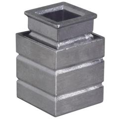 Steinbuchse f.Vierkantstangen 13mm Gusseisen 2-tlg.DENI