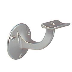 Handlaufträger VA ma D.Wandplatte 53mm gewölbte Auflage DENI