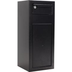 Tresor H600xB250xT260mm 19l 1 Tür,1 Einwurfklappe schwarz ROTTNER