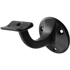 Handlaufträger 3500 Alu.ku.-besch.schwarz D.Wandplatte 56mm