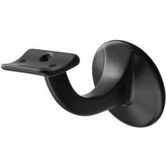 Handlaufträger 3501 Alu.ku.-besch.schwarz D.Wandplatte 56mm