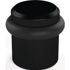 Bodentürpuffer 4735 D.39mm H.36mm Alu.schwarz ku.-besch.Dübelmontage HERMETA