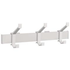 Wandgarderobe Alu.F1 ma silber 3 Hut-/Mantelhaken L.410mm