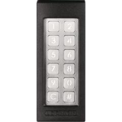 Zugangs-Tastatur Slimstone-2- Codetast.Schutzklasse IP65 schwarz/silber Bel.Ja