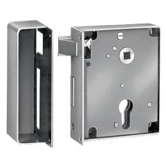 Schließkappenschloss 2 DIN re.PZW schwe.Ausf.einwärts Dornm.60mm AMF