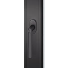 Fenstergriff 34 1076 Alu.30-35mm schwarz elox.m.Rastung FSB
