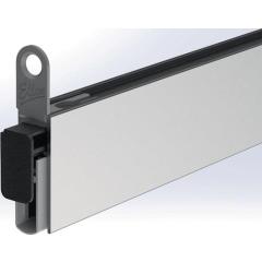 Türdichtung EllenMatic Soundproof Slim 1 stg.L.1083mm B.10mm Silik.blk silber
