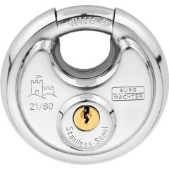 Zylindervorhangschloss 21 80 SB Schlosskörper-B.80mm VA versch.-schl.