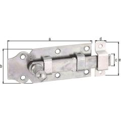 Türriegel L.100mm B.44mm STA galv.verz.d.pass.ger.GAH