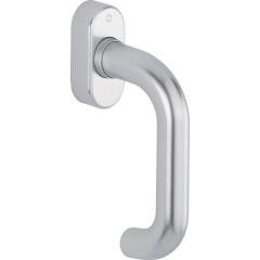 Fenstergriff Paris 038/UD9056 Alu.20-30mm F1-2-S/silberfarben ma SecuSan® HOPPE