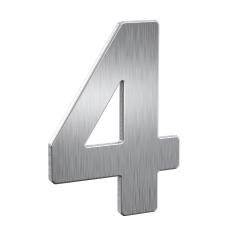Hausnummer "4" - Niro, 150 mm