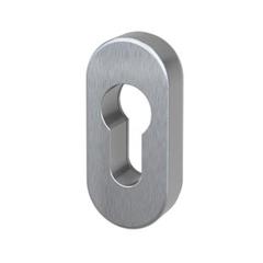 Schmalrahmen-Schutzrosette 14 mm, oval (PZ) Edelstahl