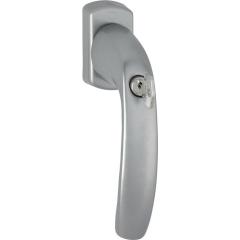 Fenstergriff NY 0810SVS/U10 Alu.F9/stahlfarbig 35mm abschl.HOPPE