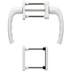 Balkongarnitur NY 0810/961N/U10/… Alu.F9016 63-73mm 4-KT.7mm HOPPE