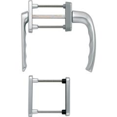 Balkongarnitur NY 099KH/961N/U10/… Alu.F1 63-73mm 4-KT.7mm HOPPE