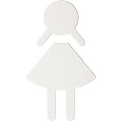 Symbol Frau 801.91.020 PA Farb-Nr.99 B.87mm H.150mm S.3mm HEWI