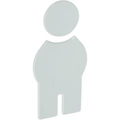 Symbol Mann 801.91.010 PA Farb-Nr.90 B.71,5mm H.150mm S.3mm HEWI