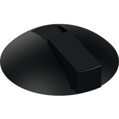 Bodentürpuffer 625B 90 D.85mm H.22,5mm Ku.90 tiefschwarz ma Dübelmontage HEWI