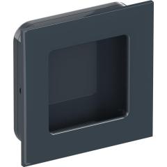 Schiebetürmuschel 544.60 PA 92 grau glänzend quad.f.HLT L.60mm B.60mm HEWI