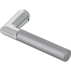 Türdrückerlochteil 1405 Alu.F49/F9-2 stahlfarben ma 4-KT.8mm DIN L/R HOPPE