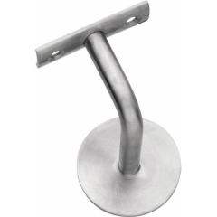 Handlaufträger VA ma D.Wandplatte 60mm gewölbte Auflage INTERSTEEL