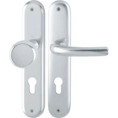 Langschildgarnitur Tôkyô 53/273P/1710 Alu.F1 PZ 72mm DIN L/R HOPPE