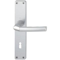 Langschildgarnitur Birm.1117/202SP Alu.F1 OB 72mm DIN L/R HOPPE