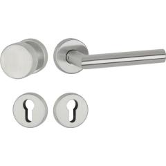 Drückergrt.Basic 02 VA 60 VA ma Gehrung PZ DIN L/R fl.D/K 30 APTEC