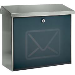 Briefkasten Lucca 3713 Ni Letter H.340mm B.380mm T.148mm VA DIN C4 BURG-WÄCHTER