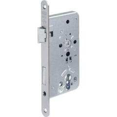 Objekt-Einsteckschloss 0515 PZW 20/ 60/72/8mm DIN L alufin.silber rd Kl 3 Zinkd.