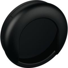 Einlassmuschel 535MLB PA ma 90 tiefschwarz L.75mm B.75mm HEWI