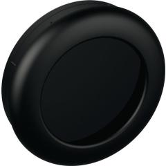 Einlassmuschel 538 MLB PA ma 90 tiefschwarz L.75mm B.75mm HEWI