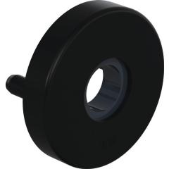 Drückerrosette 305.21PBR D.21mm,Ed.matt,tiefschwz,KN+LN,TS38,1