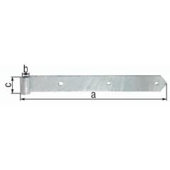 Ladenband B.40mm L.400x40mm S.4mm D.13mm VA rd GAH